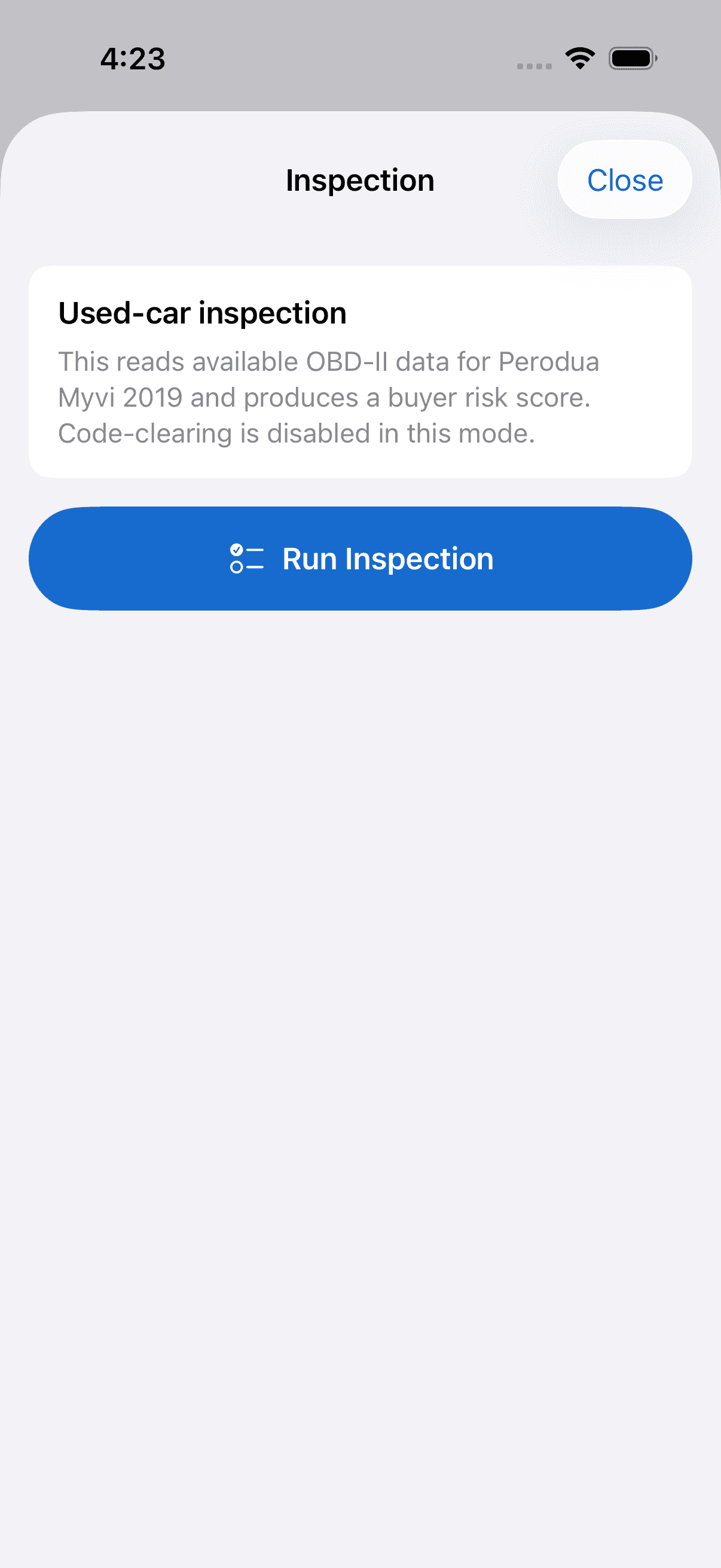 AutoMalaya OBD — Used-car inspection with buyer-risk score