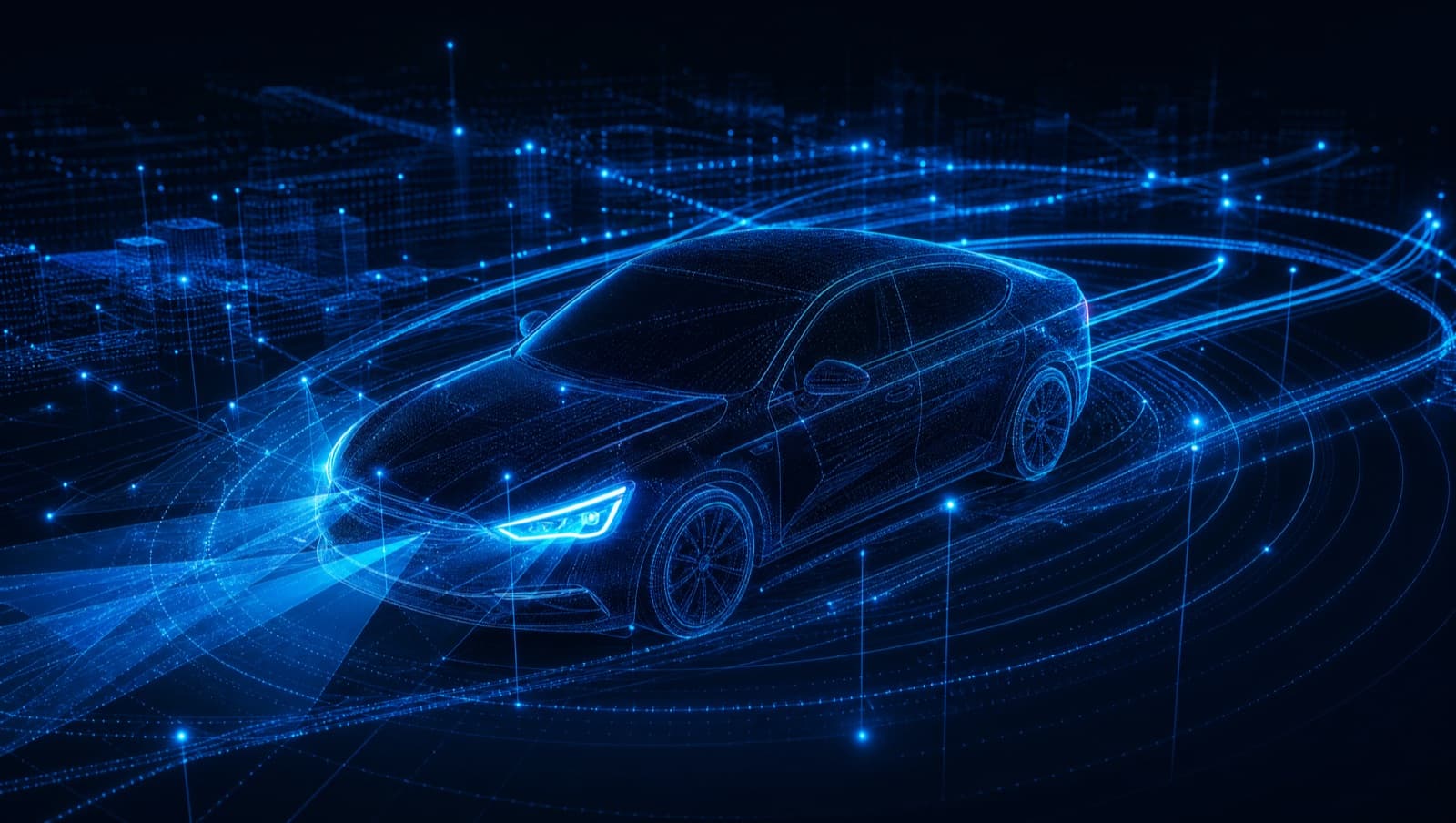 Abstract visualization of car sensor data