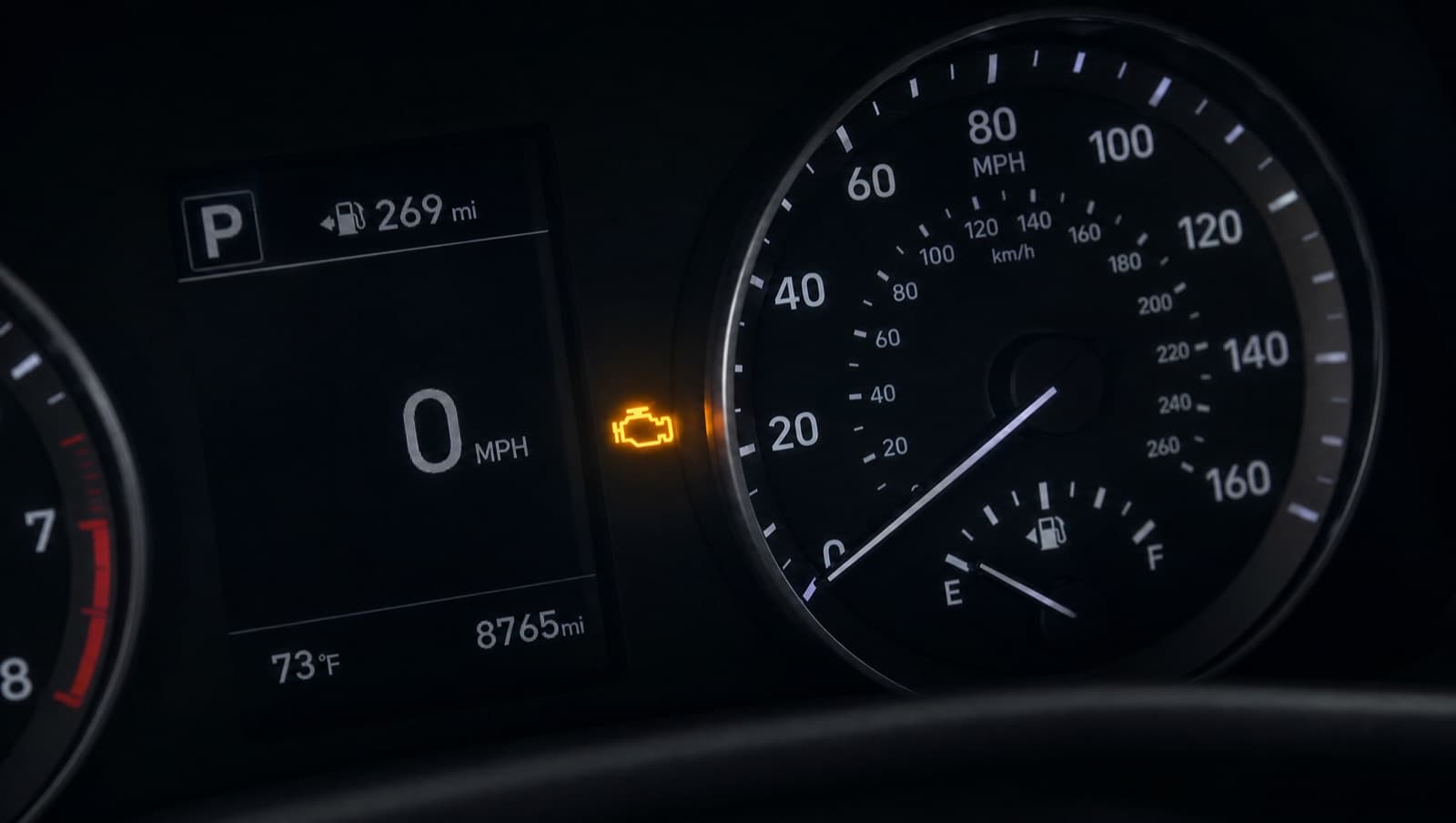 P0420 — check-engine warning context